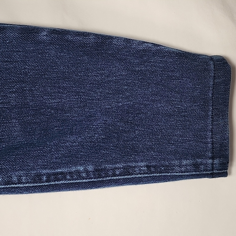 Spanx Womens Skinny Jeans Jeggings Blue Stretch Dark Wash Pull On High Rise Sz L - Picture 6 of 13
